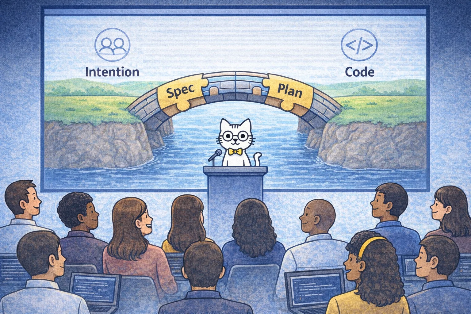 The SDD specification and plan bridge user intent with the code that gets written.